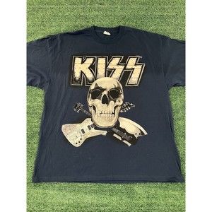 Alstyle KISS Band Tee 2012 Tour Date T Shirt Rock 90s 2XL